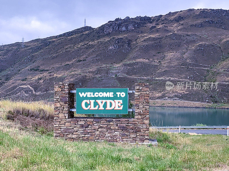 欢迎来到新西兰的Clyde sign